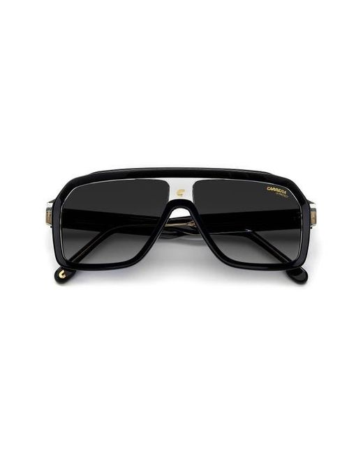 Carrera Black 60Mm Gradient Polarized Rectangular Sunglasses for men