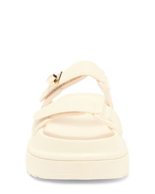 Steve Madden White Bigschmona Platform Sandal