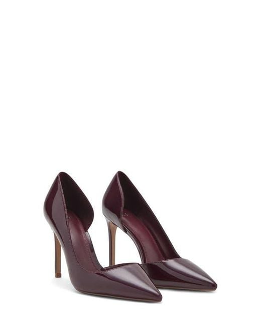 Mango Purple Audrey Half D'Orsay Pump