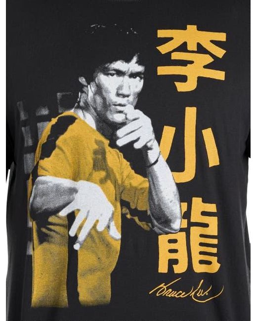 True Nation by DXL Black Big & Tall Bruce Graphic Tee for men