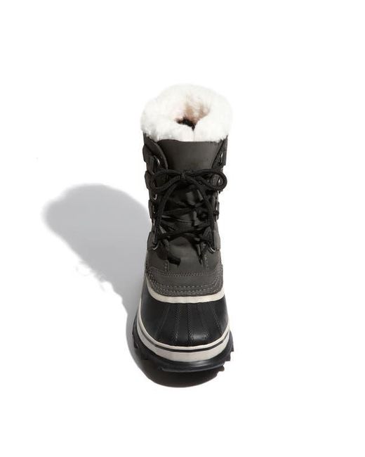 Sorel Black Caribou Wp Waterproof Boot