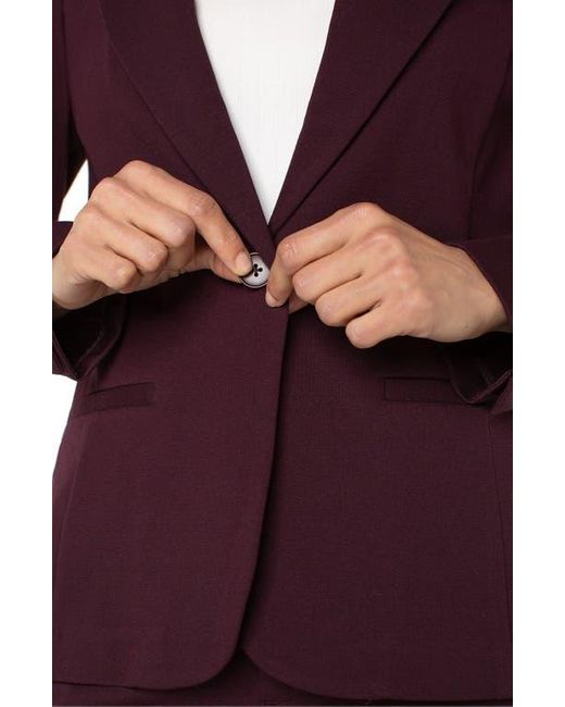 Liverpool Los Angeles Purple Liverpool Fitted Knit Blazer