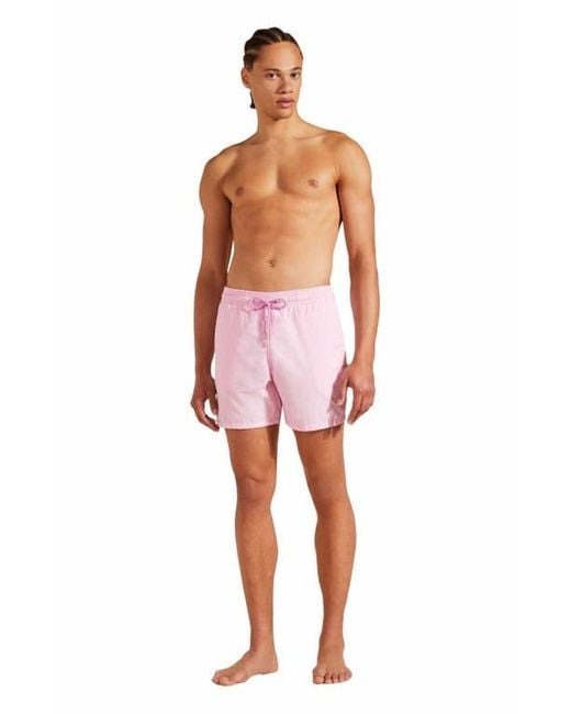 Vilebrequin Pink Solid Recycled Polyamide Swim Shorts for men