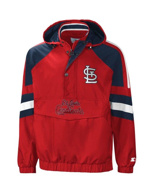 Men's Starter Light Blue St. Louis Cardinals The Captain III Full-Zip Varsity  Jacket