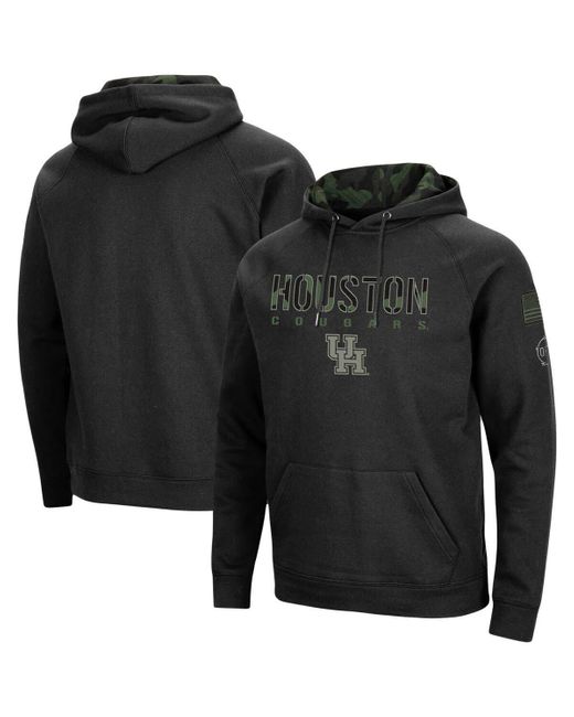 Colosseum Athletics Black Houston Cougars Oht Military Appreciation Camo Pullover Hoodie At Nordstrom for men
