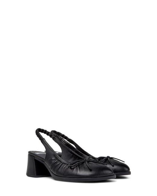 Camper Black Kora Slingback Pump