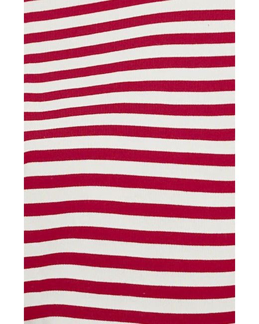 Lioness Red Bloom Stripe Top