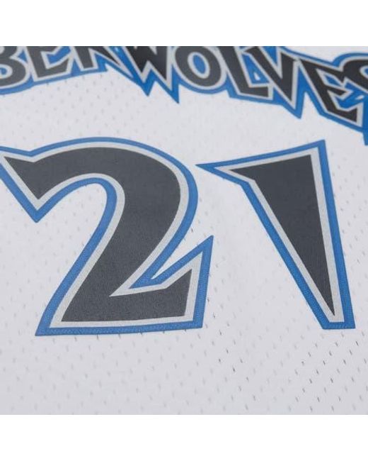Mitchell & Ness Blue Kevin Garnett Minnesota Timberwolves Hardwood Classics Swingman Jersey for men