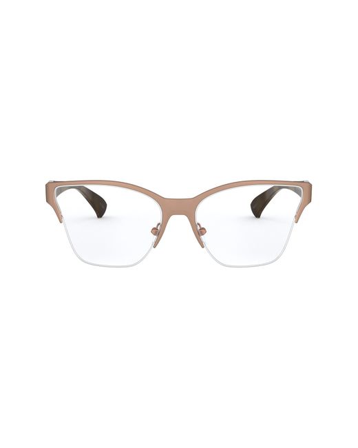 Oakley Metallic Halifax 55mm Cat Eye Optical Glasses - Satin Rose Gold