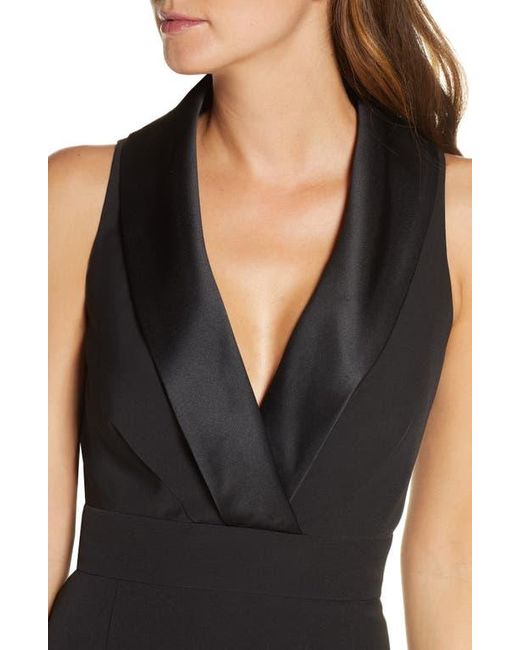 Eliza j shawl collar taffeta gown hotsell