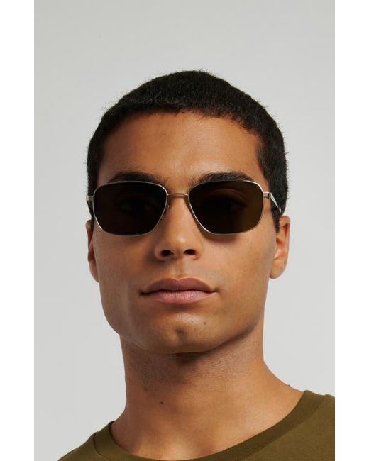 Fossil Gray 58Mm Rectangular Sunglasses for men