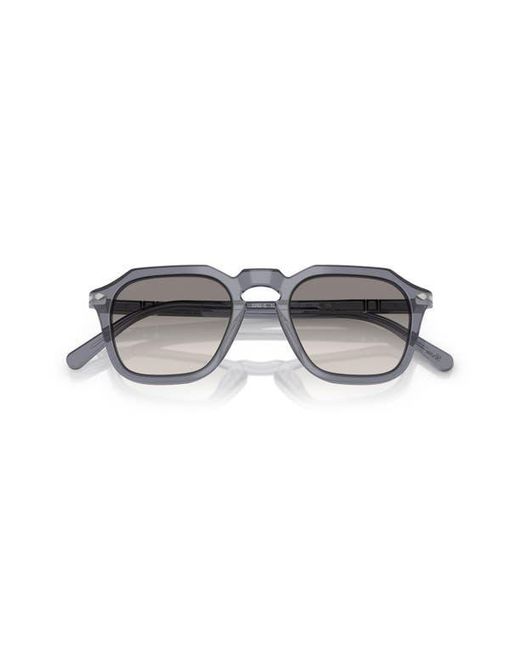 Persol Gray 50Mm Square Sunglasses