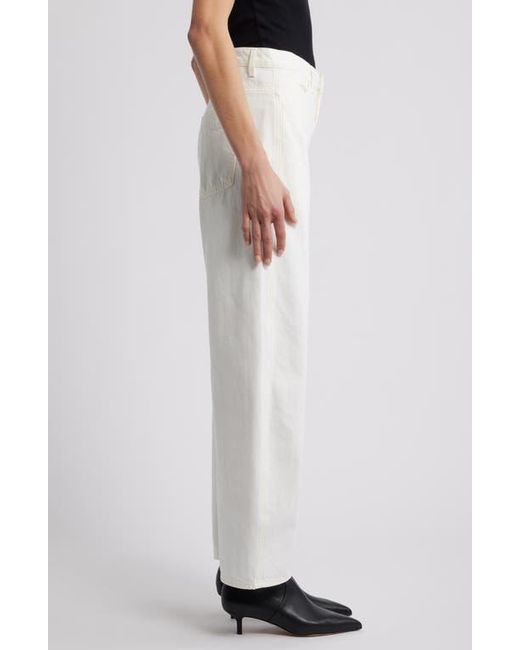 Nili Lotan White Tribeca Barrel Jeans