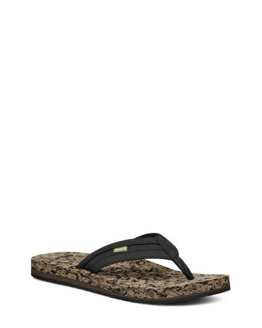 Sanuk Multicolor Ziggy Water Friendly Flip Flop for men