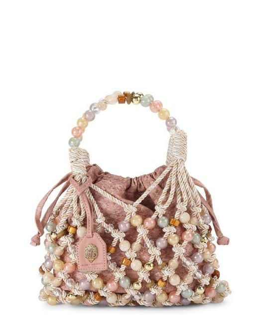 Kurt Geiger Brown Macramè Rope Handbag