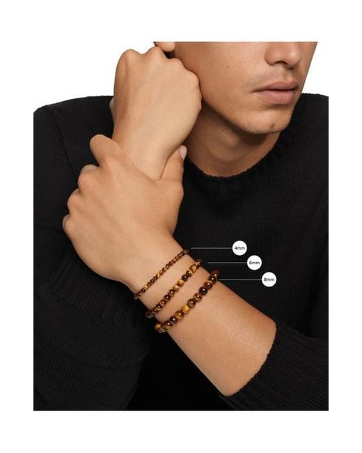 David Yurman Black Spiritual Beads Bracelet for men