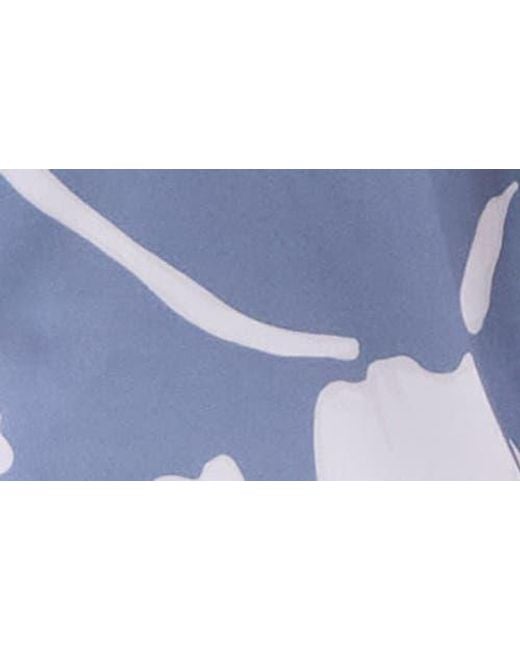 Bugatchi Blue Jackson Floral Lyocell Camp Shirt for men
