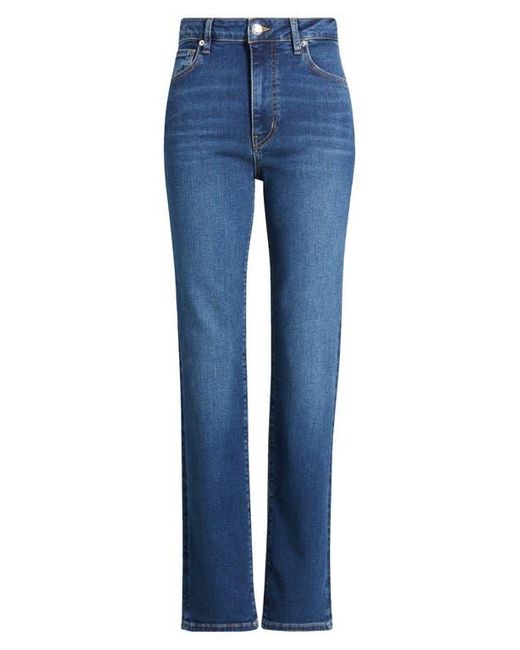 FRAME Blue The Pencil High Waist Slim Straight Leg Jeans