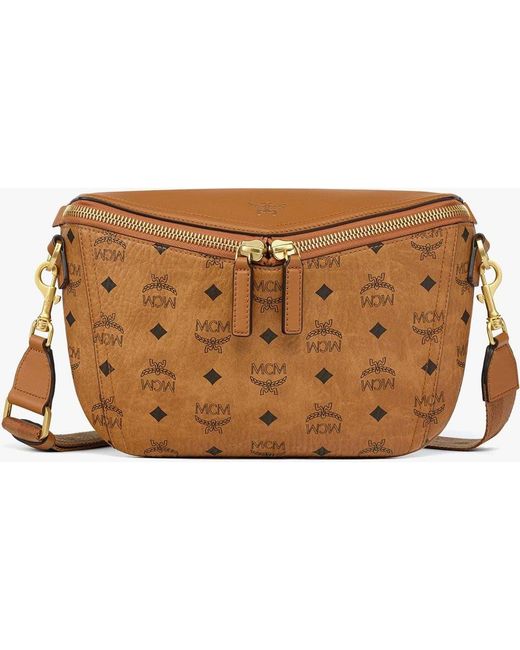 MCM Brown Small Diamant 3D Crossbody for men