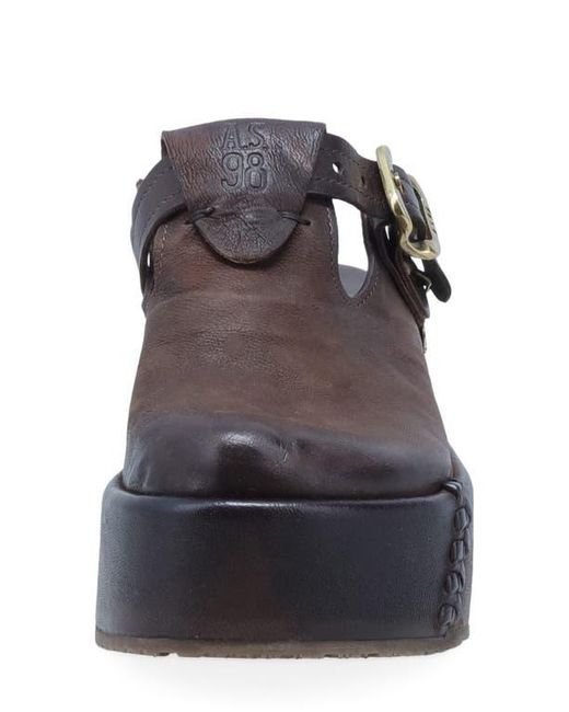 A.s.98 Brown Monroe Platform Clog