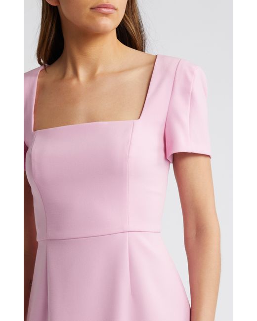 French Connection Pink Whisper Short Sleeve Sheath Dress