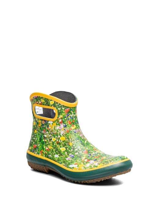 Bogs Green Patch Waterproof Rain Boot