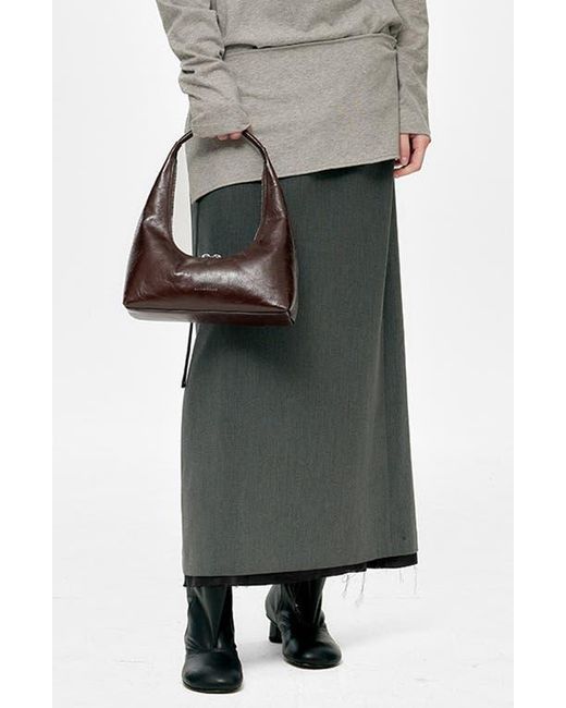 MARGE SHERWOOD Brown Leather Hobo Bag