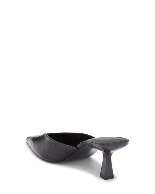 Steve Madden Black Mod Pointed Toe Mule Pump