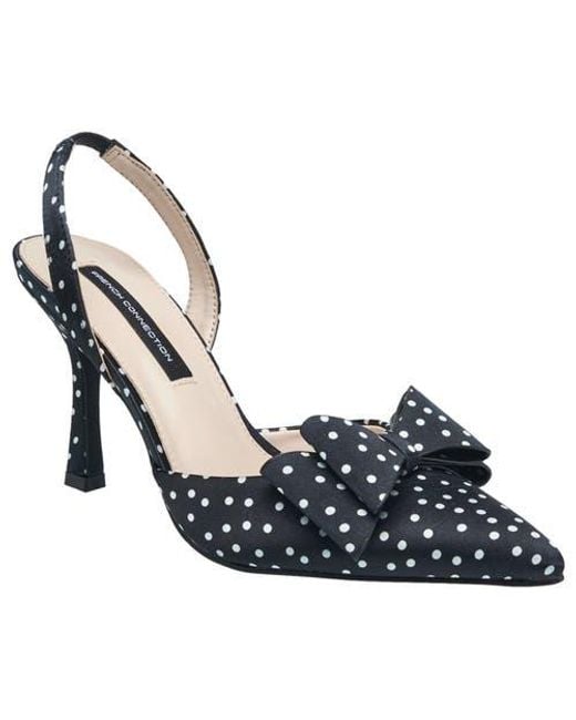 French Connection Blue Betti Bow Slingback Heel