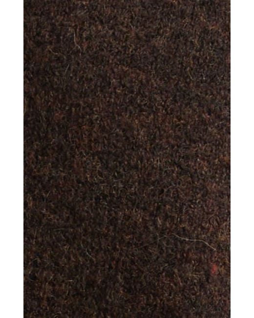 Rick Owens Brown Tommy Alpaca & Wool Blend V-Neck Sweater for men