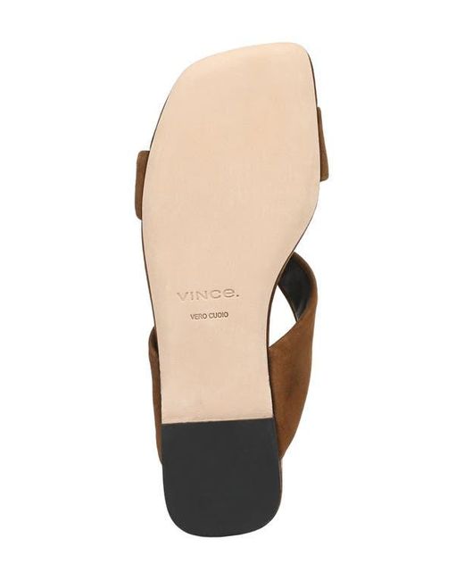Vince Brown Vilma Two-Strap Sandal