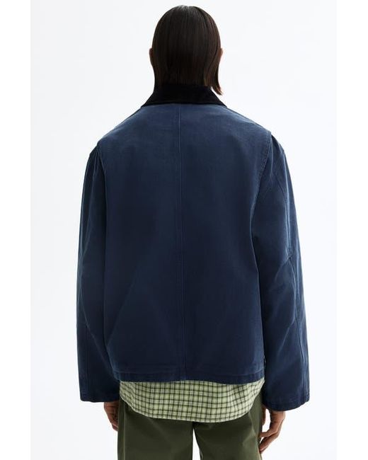 H&M Blue Short Workwear Jacket for men