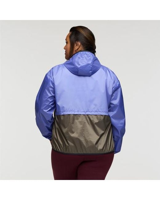 COTOPAXI Blue Teca Half-Zip Windbreaker