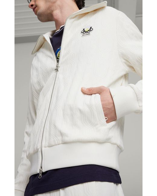 PUMA White X Palomo T7 Track Jacket for men