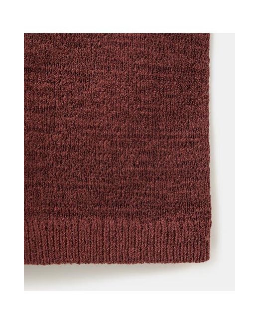 Mango Red Fitted Knit Shorts