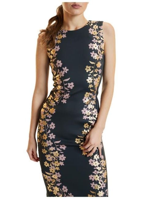 Cynthia Rowley Black Sleeveless Bonded Midi Dress