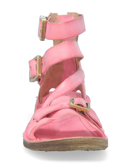 A.s.98 Pink A. S.98 Reynolds Ankle Strap Sandal