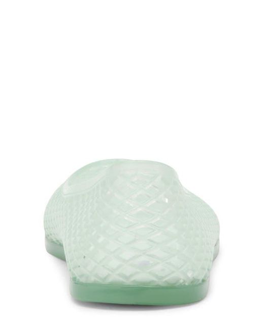Steve Madden Green Gyzmo Perforated Jelly Flat