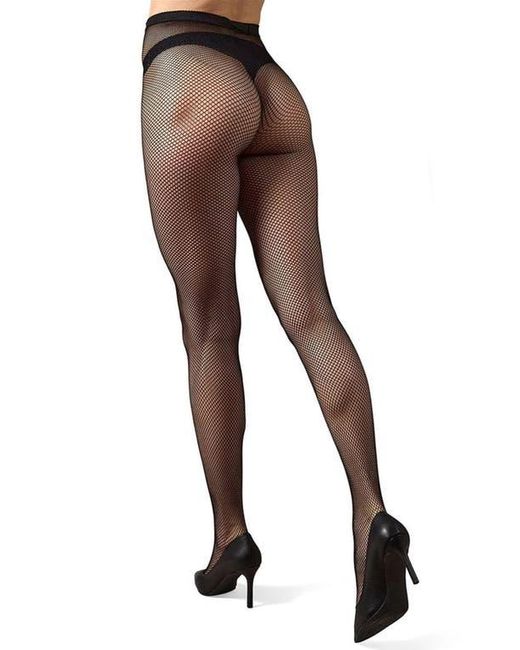 Memoi Brown Fishnet Tights