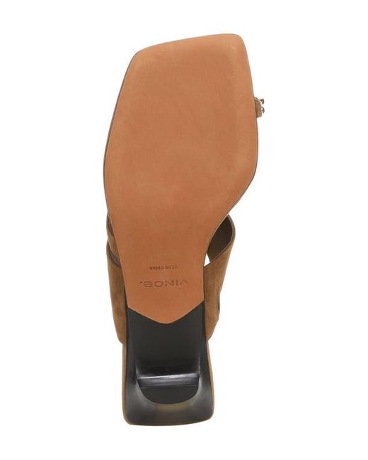 Vince Brown Stacy Toe Loop Sandal