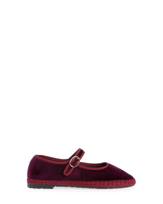 Flabelus Red Lucrecia Mary Jane Flat