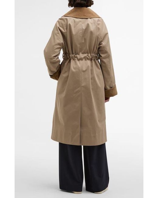 Barbour Natural Reagan Water Resistant Twill Coat