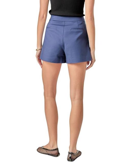 English Factory Blue High Waist Stretch Shorts
