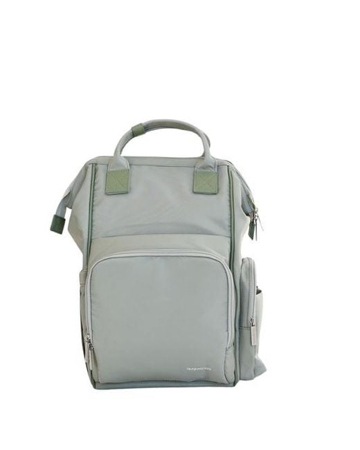 augustnoa Gray Diaper Bag