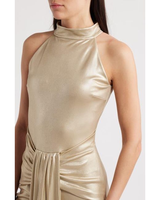 chiara boni gold dress Ghioi dress