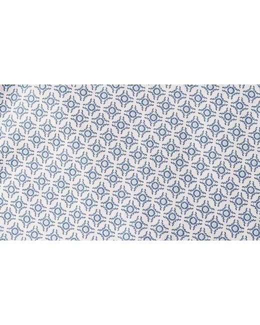 Eton of Sweden Gray Contemporary Fit Geometric Print Cotton Dress Shirt for men