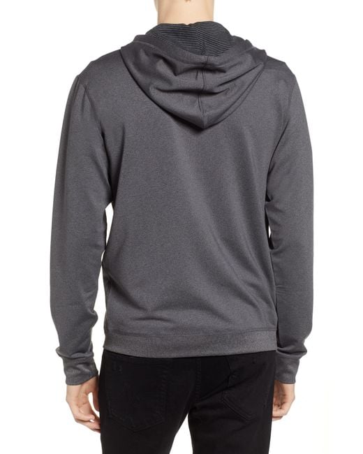 Vuori Movement Zip Hoodie in Black Heather (Gray) for Men - Lyst