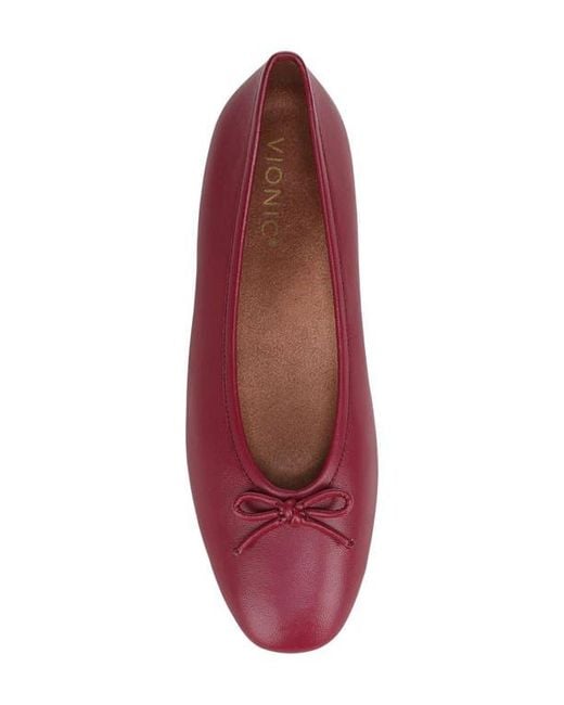 Vionic Red Larissa Ballet Flat