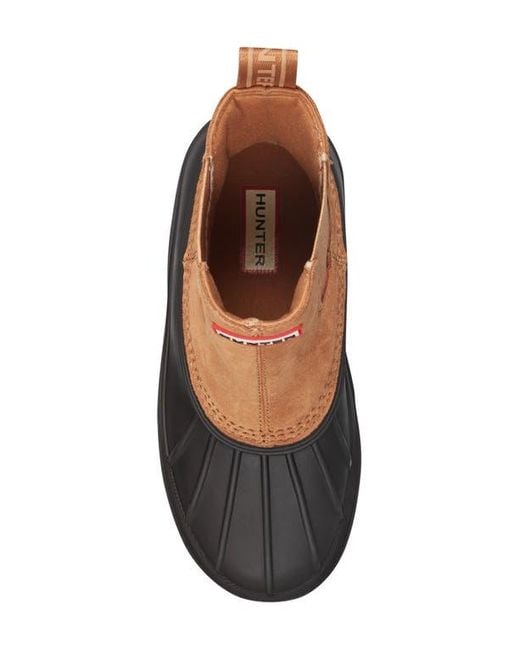 Hunter Brown Sutton Waterproof Duck Boot