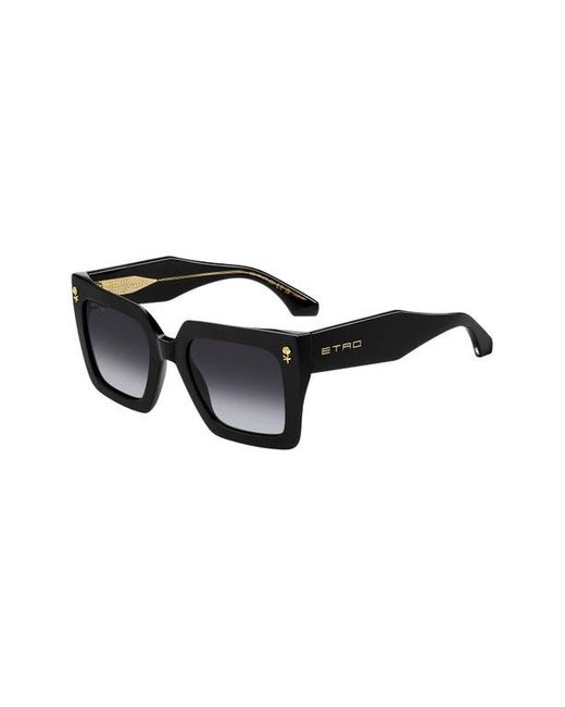 Etro Black 52Mm Square Sunglasses